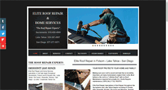 Desktop Screenshot of eliteroofrepair.com