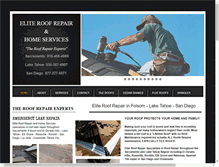 Tablet Screenshot of eliteroofrepair.com